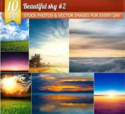 10张高清的蓝天白云图片：Beautiful sky 3,10 x UHQ JPEG